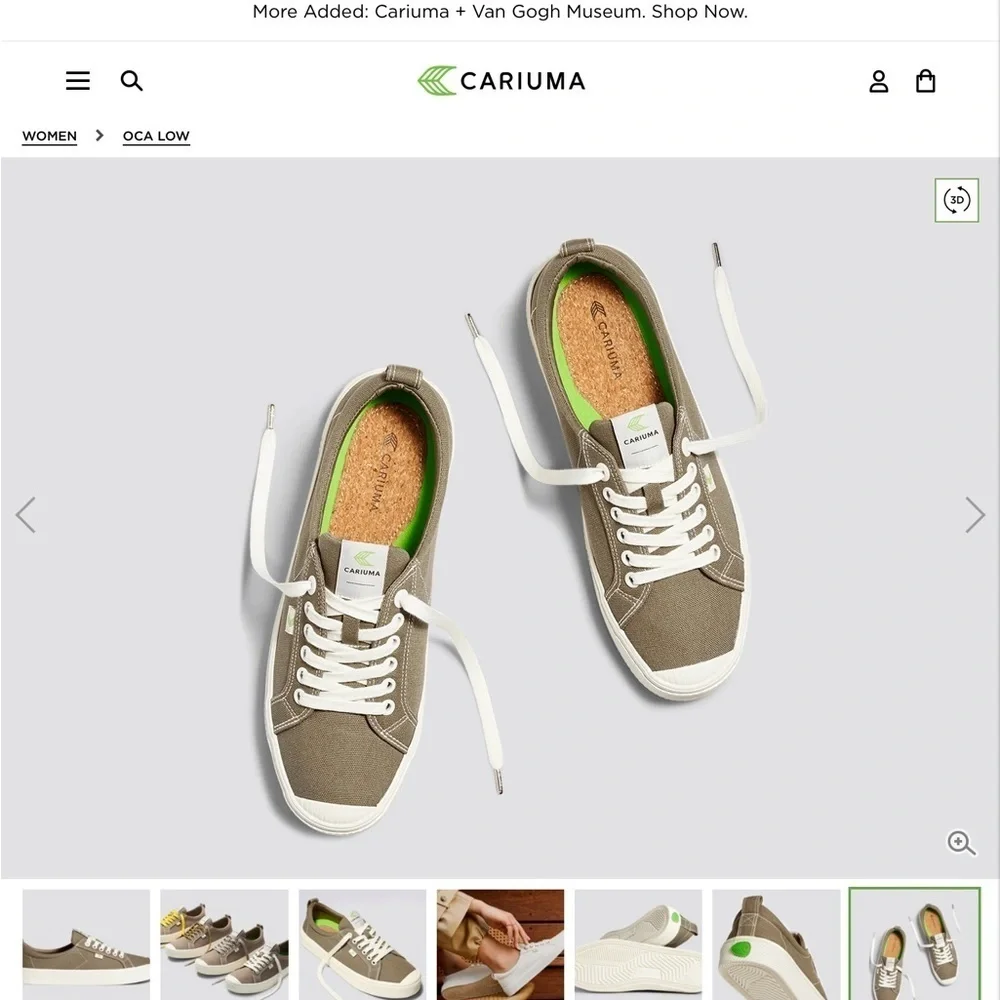 NWOT CARIUMA SAND CONTRAST THREAD CANVAS‎ OCA LOW​​​​​ - Picture 13 of 15